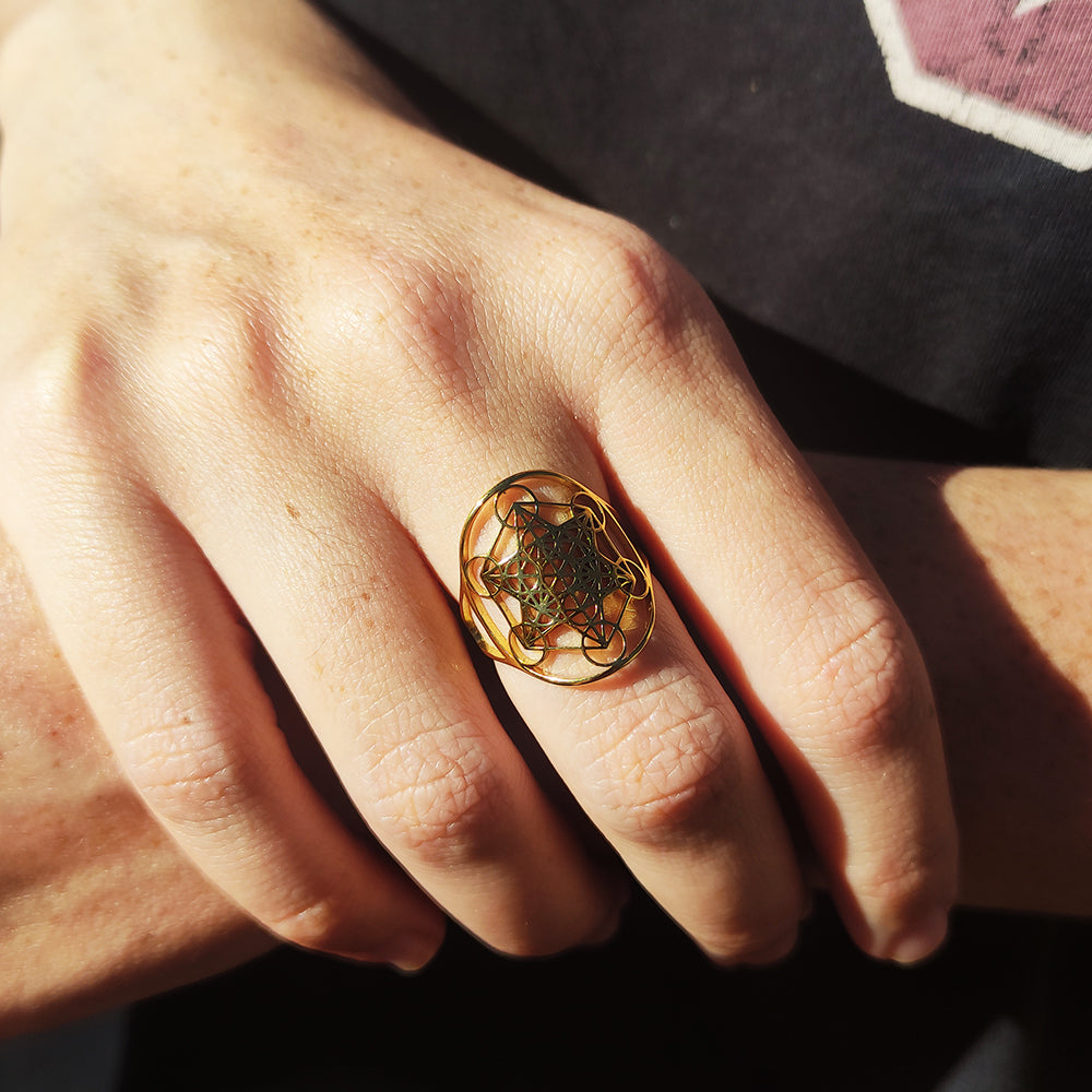 Anillo con Símbolo Metatrón