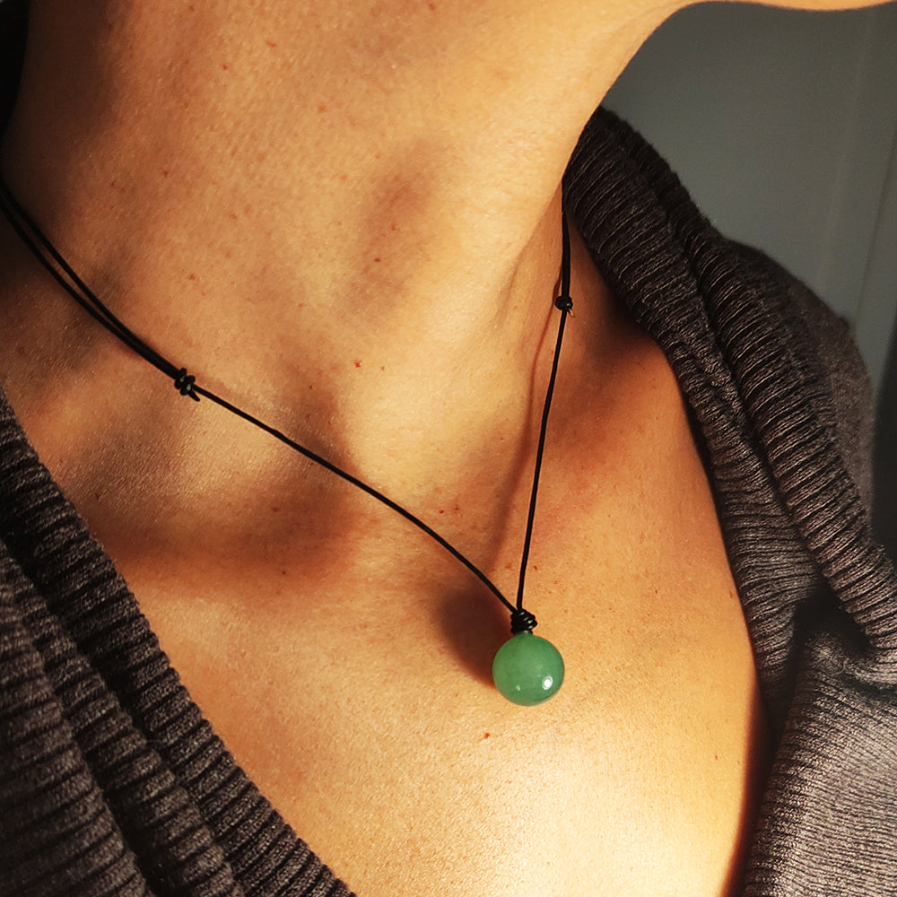 Colgante Bolita de Piedra de Aventurina