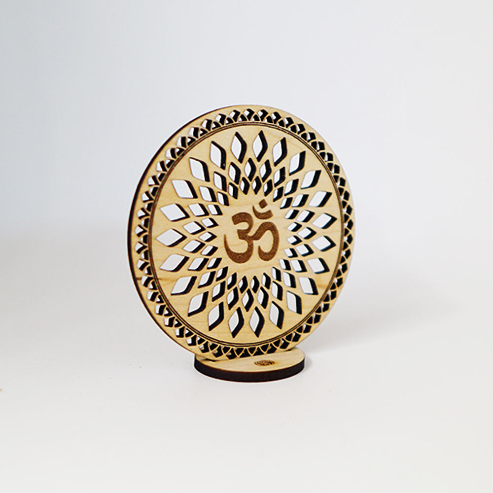 Disco Sagrado Om Madera Arce Trinity