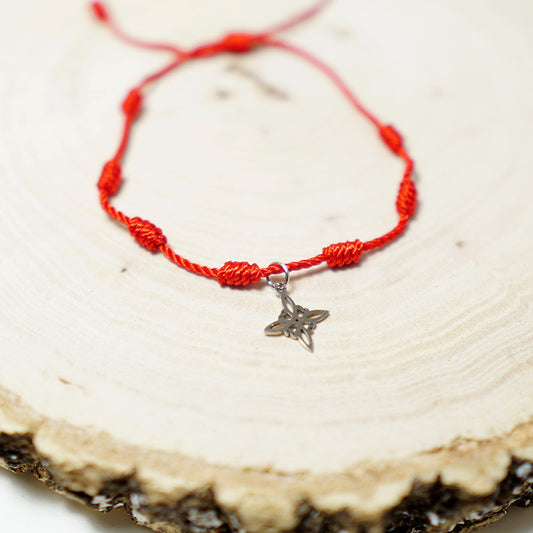 Pulsera de 7 Nudos de Protección con Nudo de Bruja