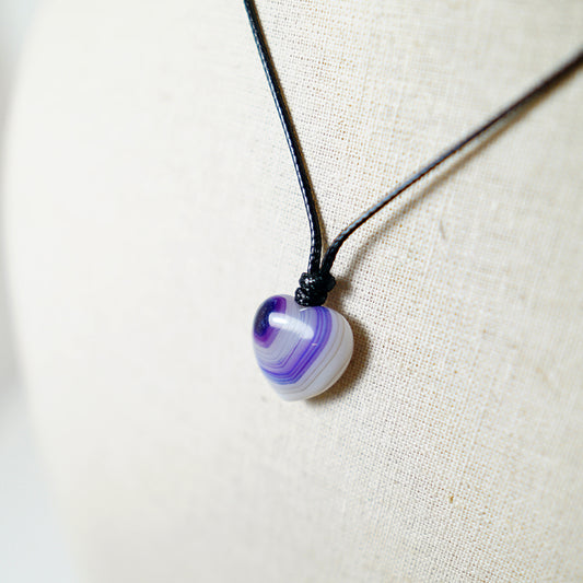 Colgante Corazón de Piedra de Ágata