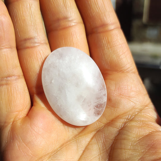 Piedra de la calma de cuarzo blanco