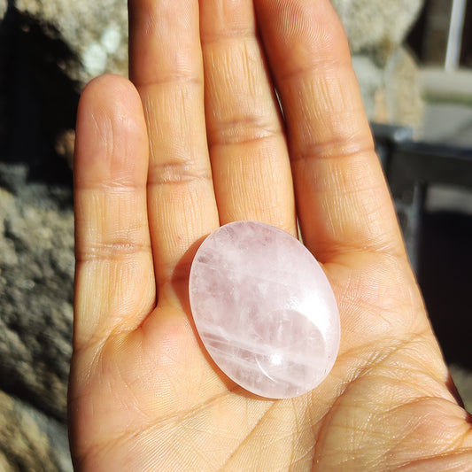 Piedra de la calma de cuarzo rosa