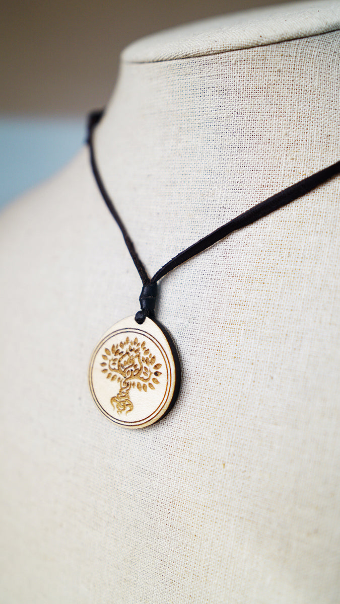 Colgante Árbol de la Vida Madera Arce Trinity