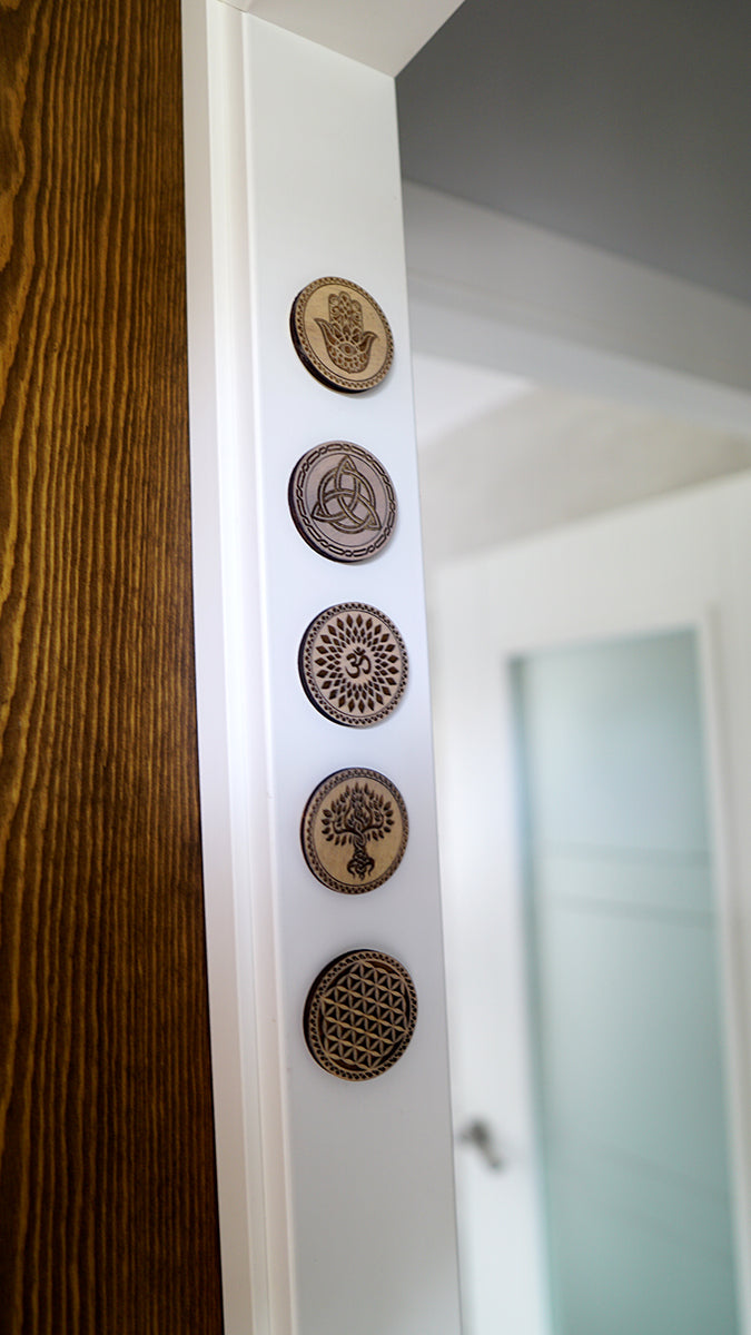 Imán Mano de Fátima Madera Roots