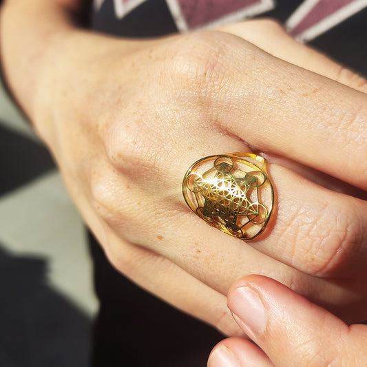 Anillo con Símbolo Metatrón
