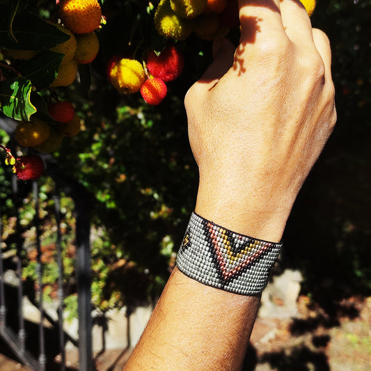 Pulsera miyuki ancha Ra