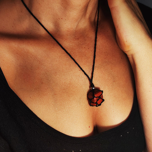 Collar de Malla para Piedra Intercambiable