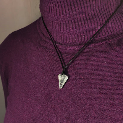 Colgante con Péndulo de Cuarzo Transparente