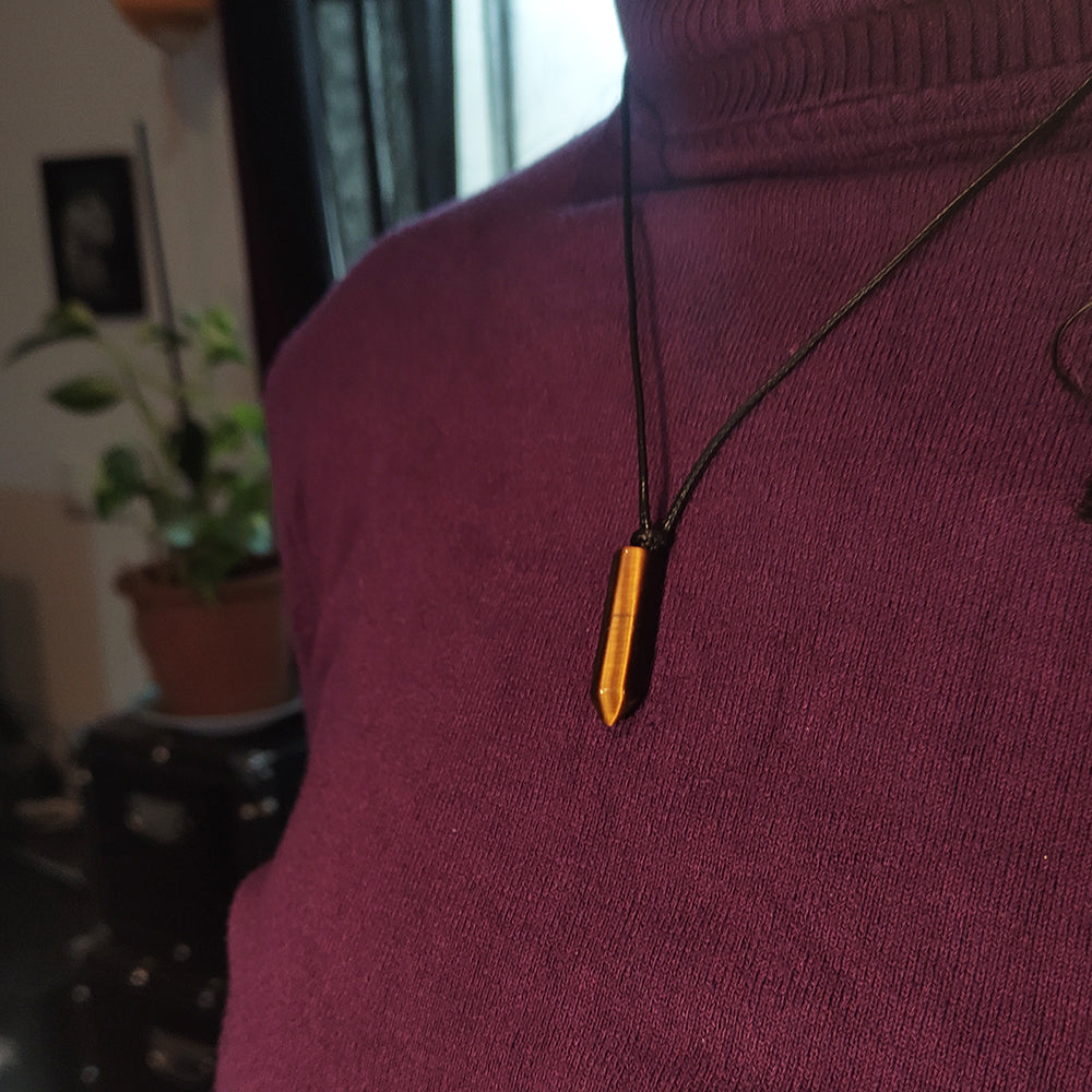 Colgante con Punta de Ojo de Tigre