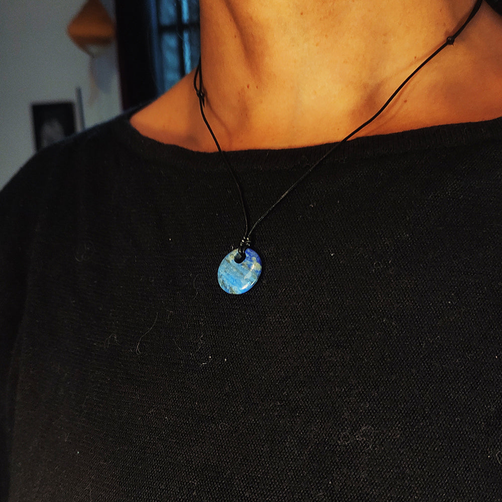 Colgante con Donut de Piedra Lapislázuli