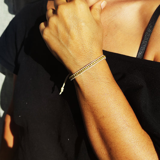 Pulsera miyuki fina blanca