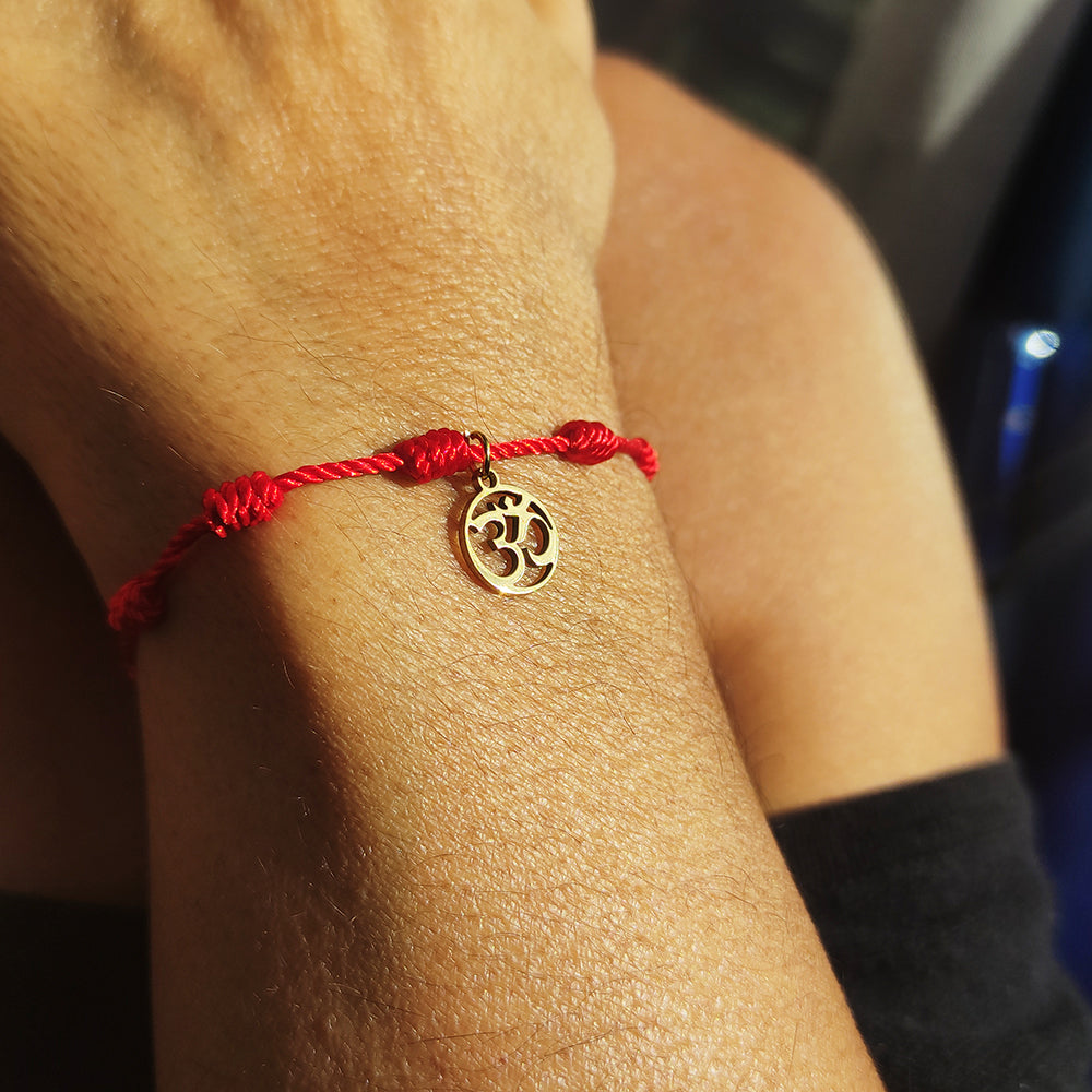 Pulsera de 7 Nudos de Protección con Om