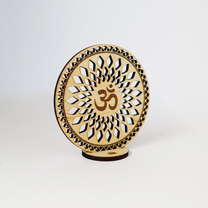 Disco Sagrado Om Madera Arce Trinity