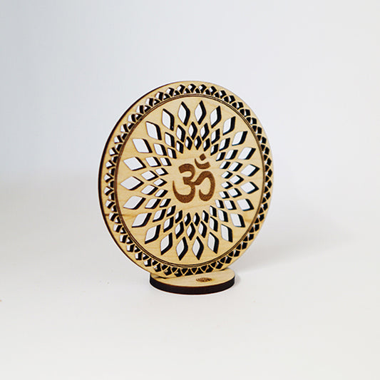 Disco Sagrado Om Madera Arce Trinity