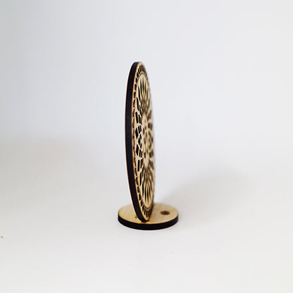 Disco Sagrado Om Madera Arce Trinity