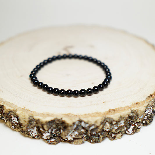 Pulsera de piedras de Obsidiana Negra