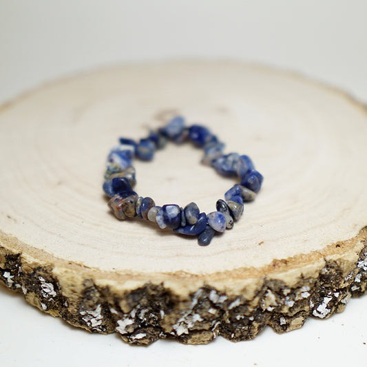 Pulsera Chip con piedras de Sodalita