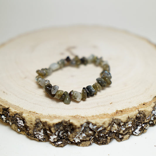 Pulsera Chip de piedras de Labradorita