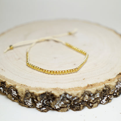 Pulsera miyuki fina blanca