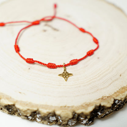 Pulsera de 7 Nudos de Protección con Nudo de Bruja