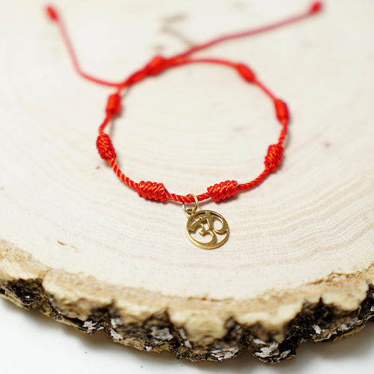 Pulsera de 7 Nudos de Protección con Om