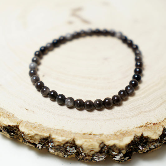 Pulsera de piedras de Obsidiana