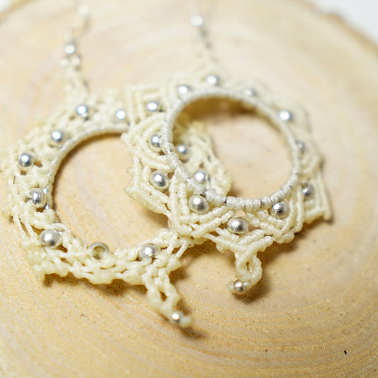 Pendientes de Macramé Estrella