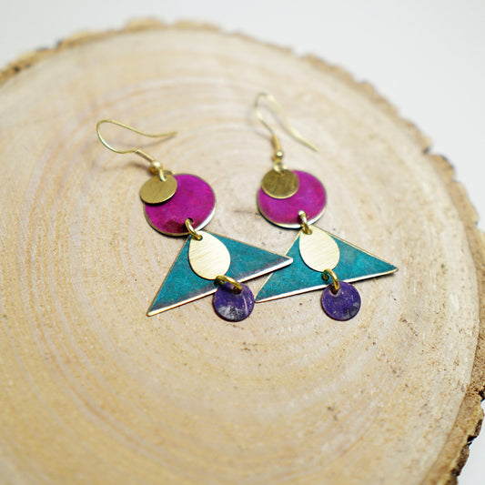 Pendientes Geométricos Círculo y Triángulo