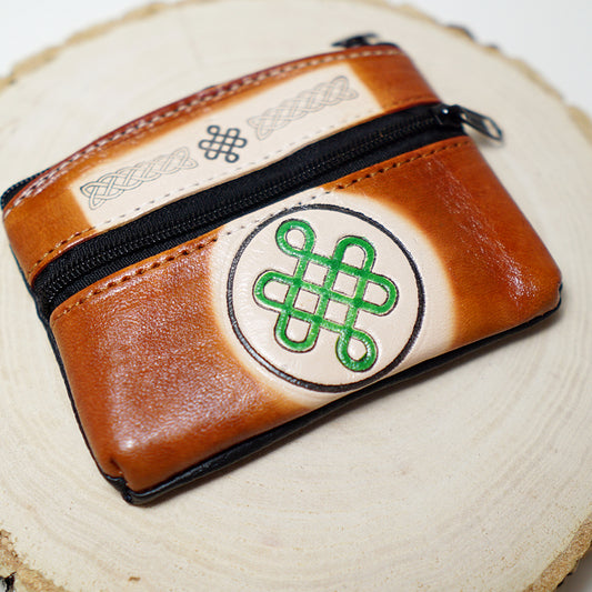 Monedero de Cuero con Nudo Celta