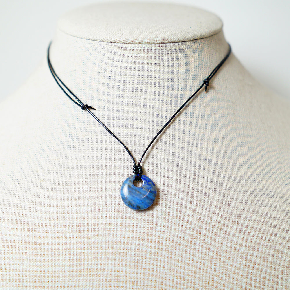 Colgante con Donut de Piedra Lapislázuli