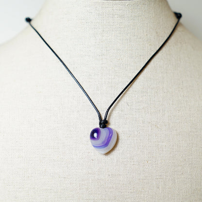 Colgante Corazón de Piedra de Ágata