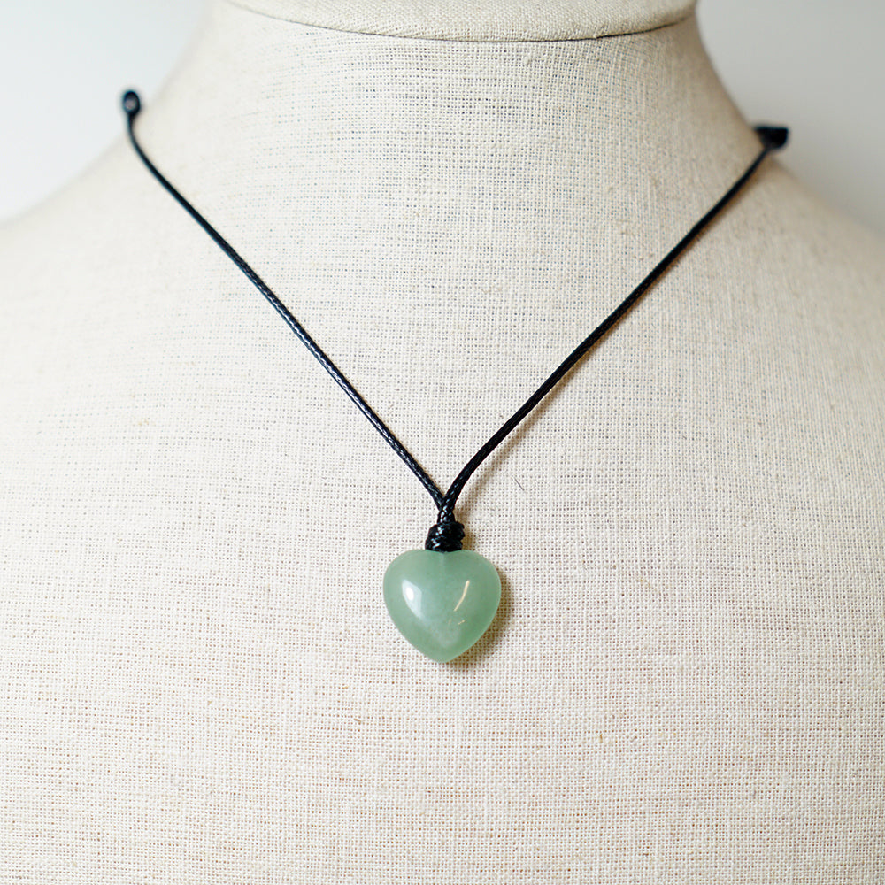 Colgante Corazón de Piedra de Aventurina