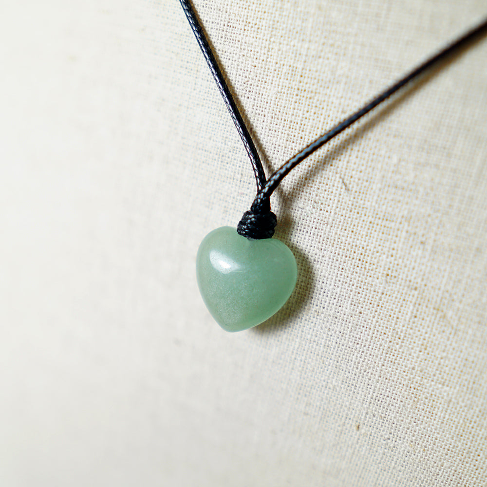 Colgante Corazón de Piedra de Aventurina