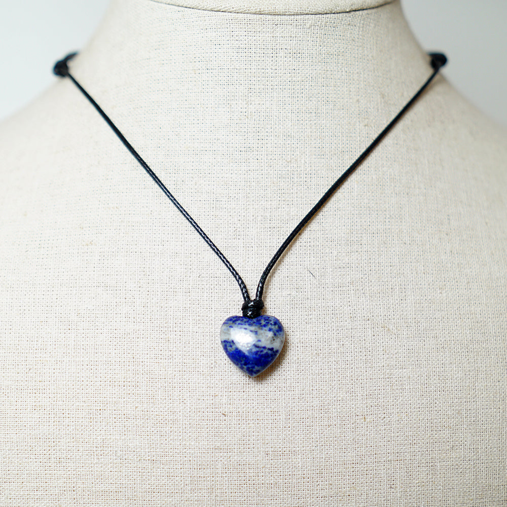 Colgante Corazón de Piedra de Sodalita