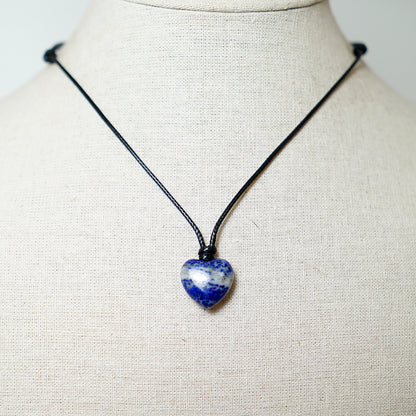 Colgante Corazón de Piedra de Sodalita