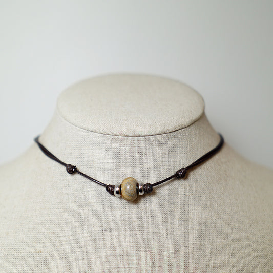 Colgante con Cuenta de Jaspe Kalahari