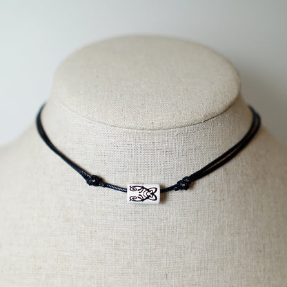 Colgante con Cuenta Tribal Corazones