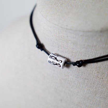 Colgante con Cuenta Tribal Corazones