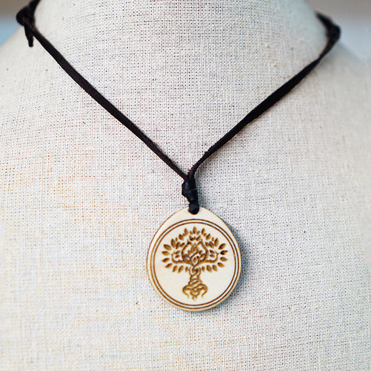 Colgante Árbol de la Vida Madera Arce Trinity