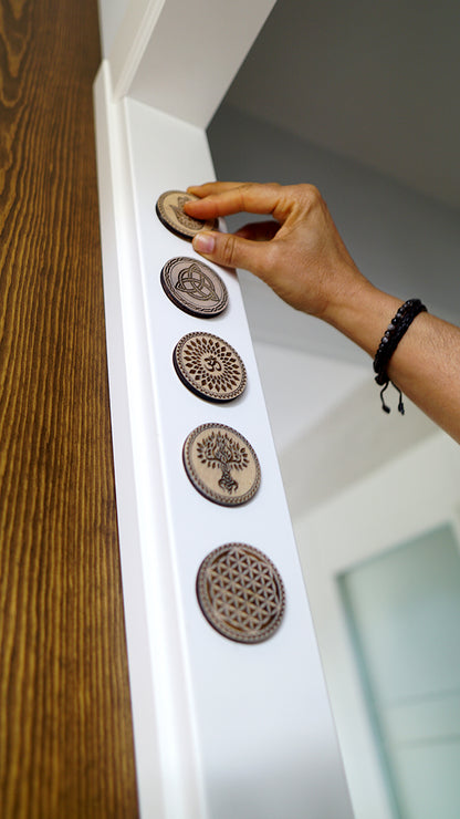 Imán Mano de Fátima Madera Roots